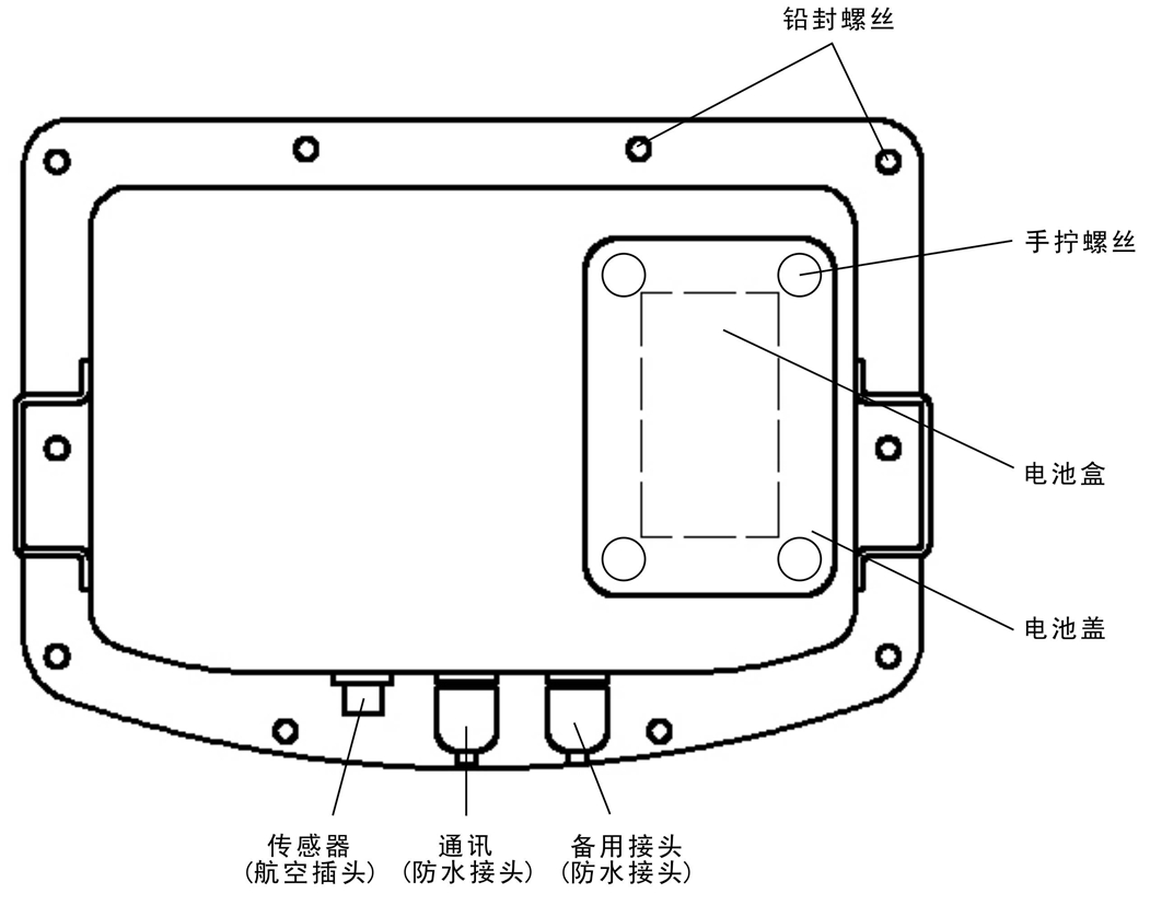 柯力XK3118T4粉色APP下载大全背面示意图